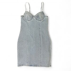 Iris Light Blue Denim Mini Dress